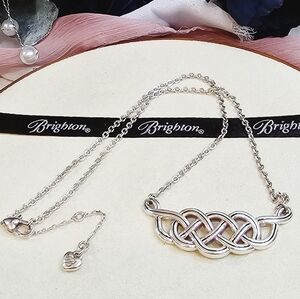 Brighton Interlock Braid Collar Bar Necklace